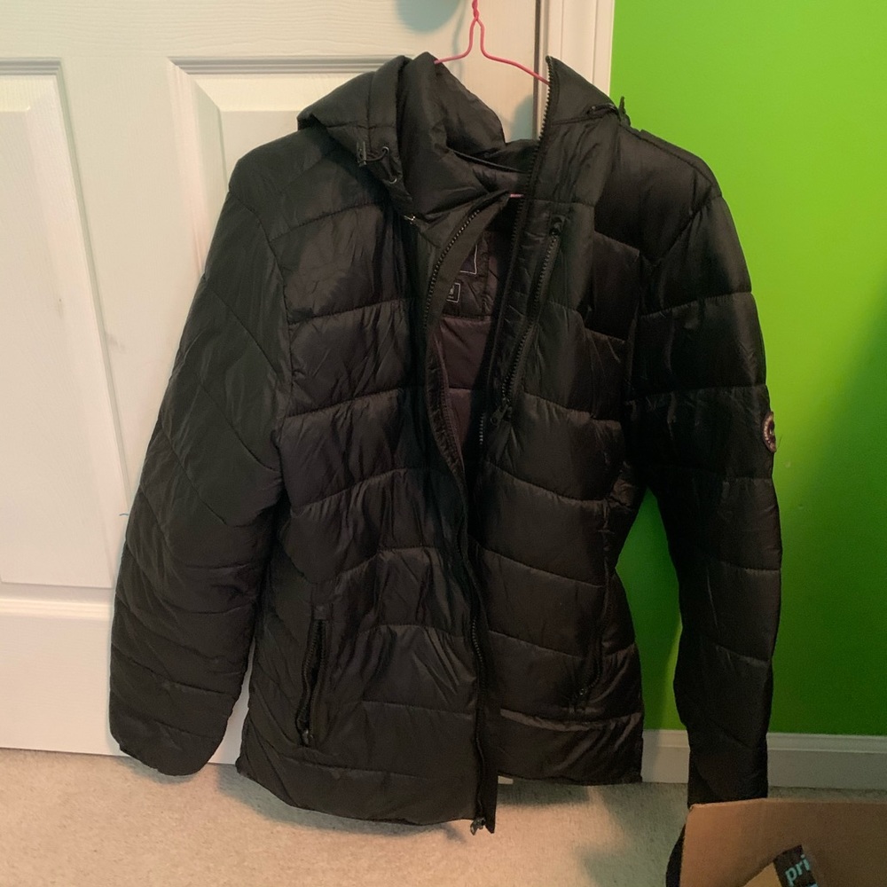 Black Abercrombie and Fitch puffer winter coat